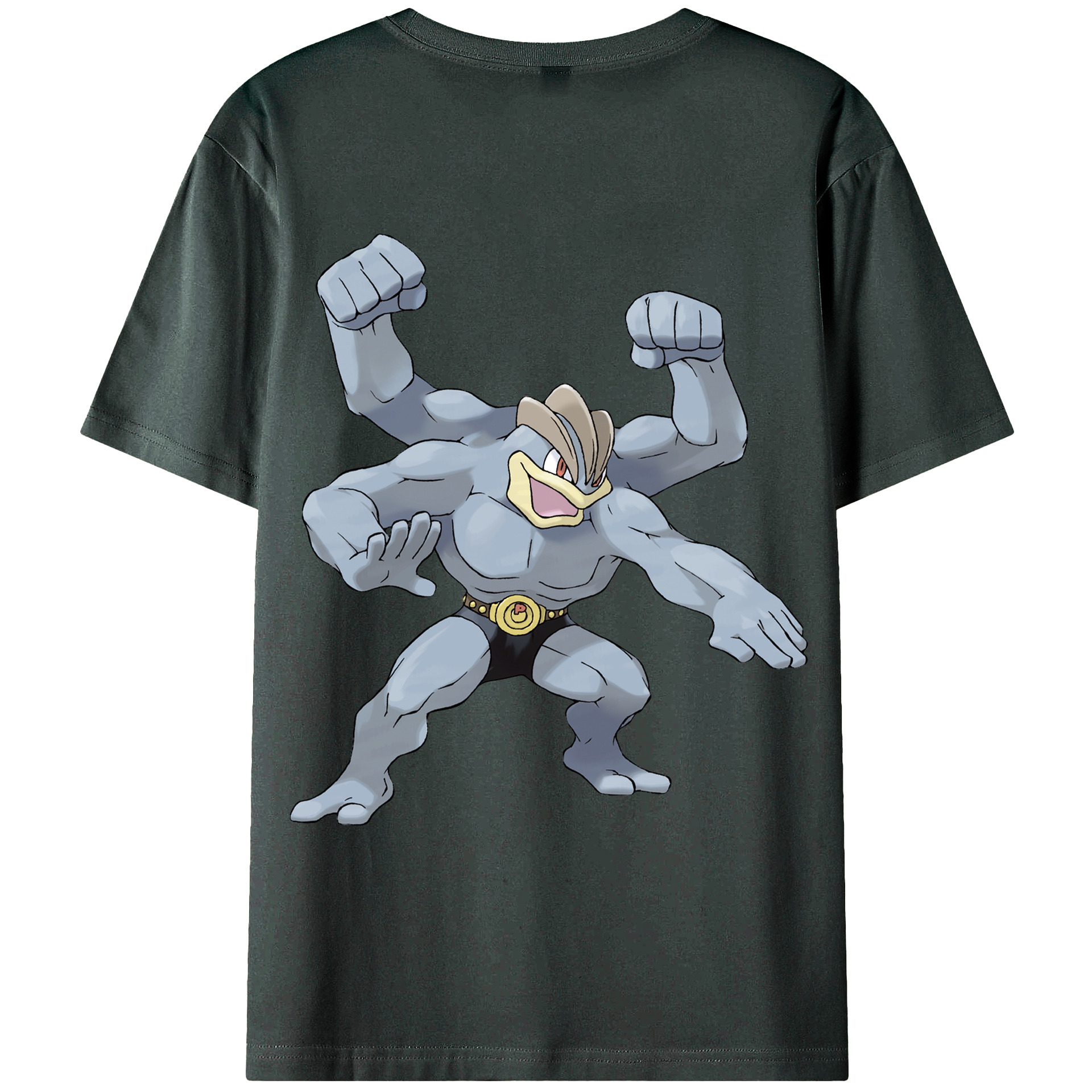 （画像用） ポケットモンスター Pokémon 綿100％ メンズ半袖Tシャツ（バックプリント） 通気性